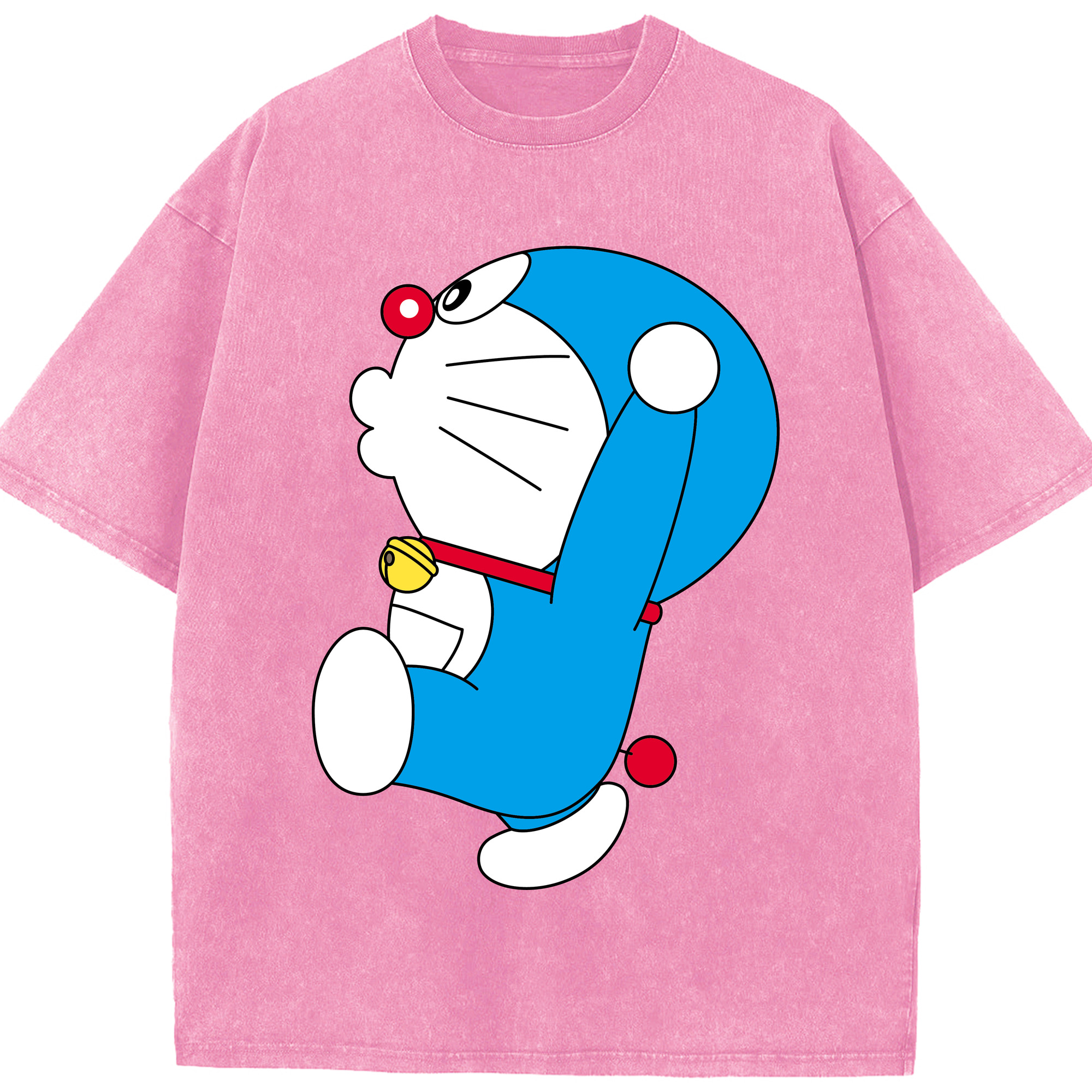 （画像用） ドラえもん Doraemon 綿100% ヴィンテージ風 半袖Tシャツ（フロントプリント）